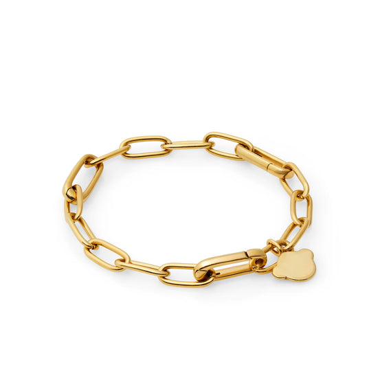 Kædearmbånd i forgyldt sølv til Kaj Boyesen vedhæng