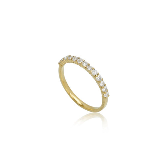 8K LG Aligned ring 13x0,03ct DEF/VS rødguld