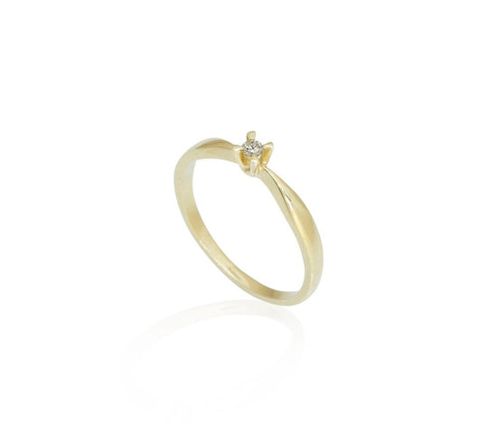 8K Celebrate ring Labgrown 0,05ct F-G/SI rødguld