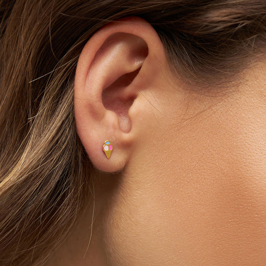 Ice cone earring forgyldt 1 pcs LULU