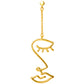 Topping Long Woman earring 1 pcs forgyldt Lulu