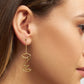 Topping Long Woman earring 1 pcs forgyldt Lulu