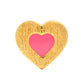 Color Heart earring 1 pcs forgyldt LULU