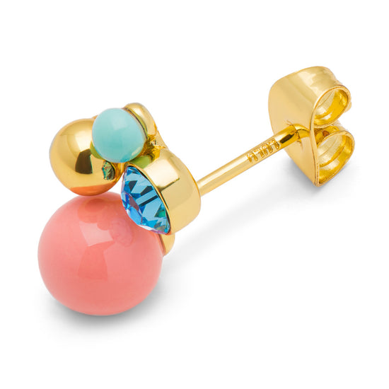 Bouquet Burnt Coral forgyldt earring 1 pcs LULU