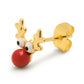 Rudolph earring 1 pcs Gold Plated LULU Copenhagen