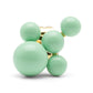 Single Bouquet Cloud Seasalt Green ørering forgyldt messing LULU Copenhagen