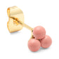 Trio earring 1 pcs - enamel Burnt Coral LULU Copenhagen