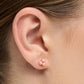Trio earring 1 pcs - enamel Burnt Coral LULU Copenhagen