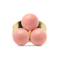 Trio earring 1 pcs - enamel Burnt Coral LULU Copenhagen