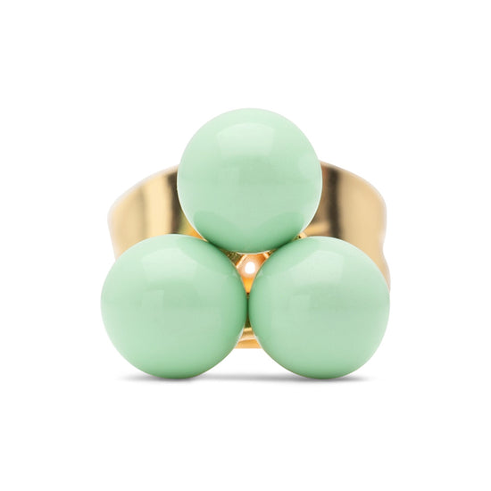 Trio earring 1 pcs - enamel Seasalt Green LULU Copenhagen