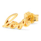 For My Love gold plated earring 1 pcs LULU Copenhagen