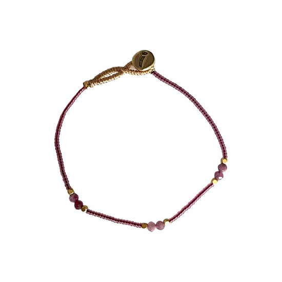 GM - Lulu Bold Maroon (07) Armbånd Ibu Jewels