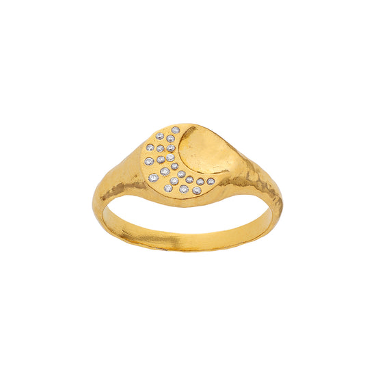 Madison ring forgyldt Maanesten