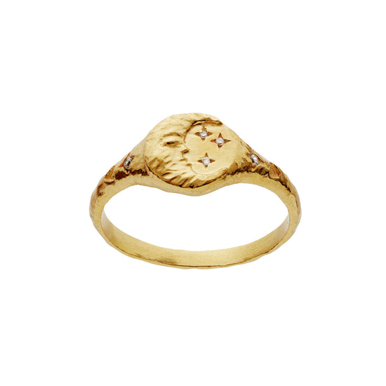 Magdalena Ring forgyldt Maanesten