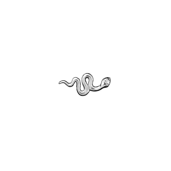 Medusa slange single sølv ørestik Maanesten