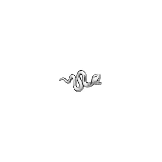 Medusa slange single sølv ørestik Maanesten