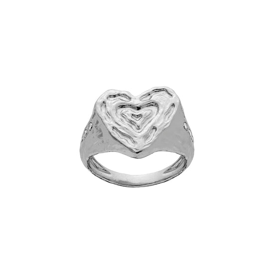 Milana sølv ring Maanesten