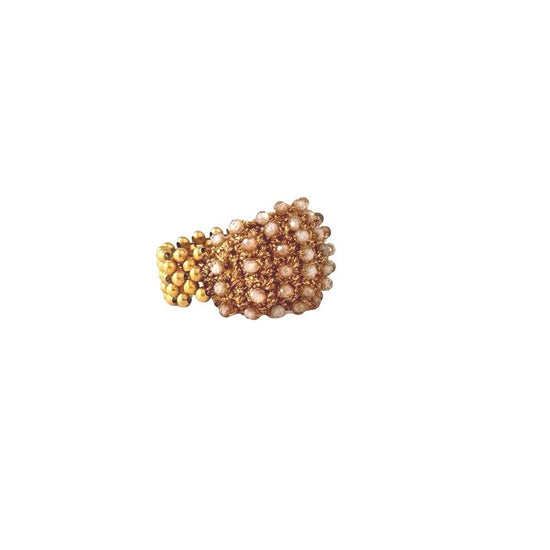 RR - Ring Dolly Stones Champagne Quartz (24) - Ibu Jewels
