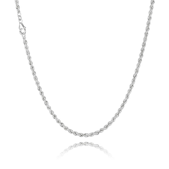 Cordel 4,50mm sølv armbånd/halskæde