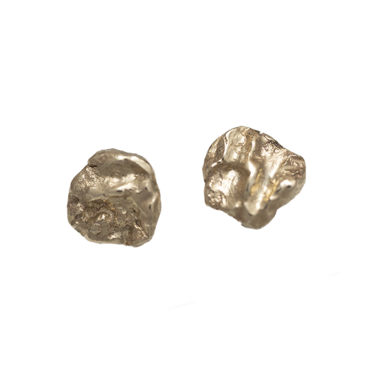 14K Medium knap ørestikker guld  - Divine by norup