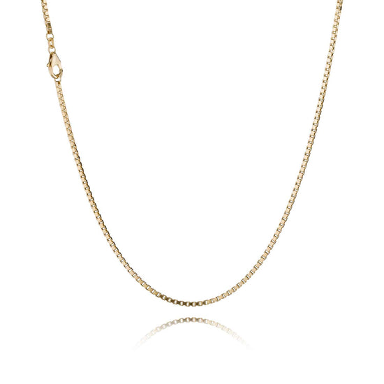 14K Venezia 1,00mm halskæde rødguld