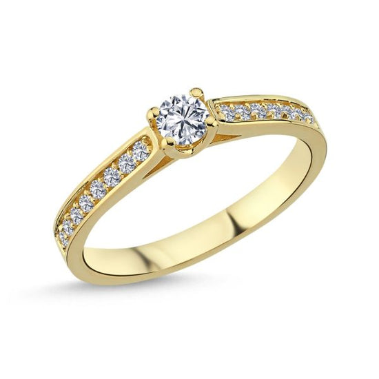 14K Bella Ring RG 0,17+16*0,01 W-si Nuran