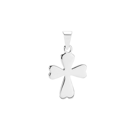 Vedhæng kors 21x18mm Sølv