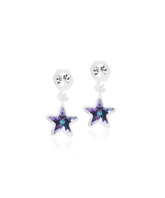 MP Pendant Star 4/6 mm, Crystal/lilac