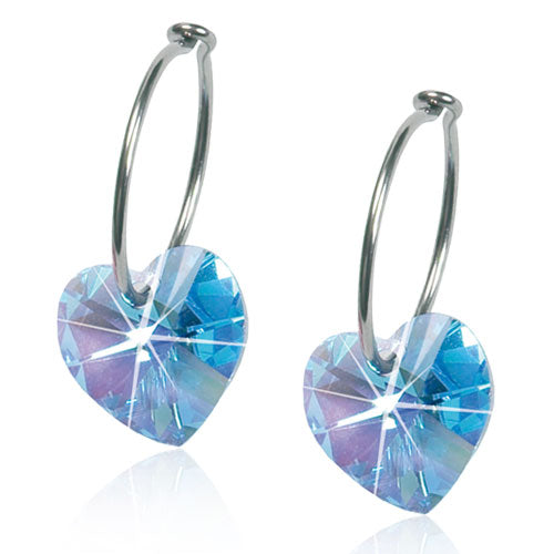 Nt Heart 10mm rainbow Titanium Blomdahl