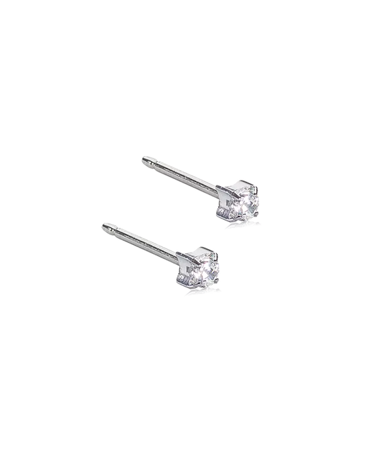 ST Tiffany øreringe 3 mm CZ White Blomdahl