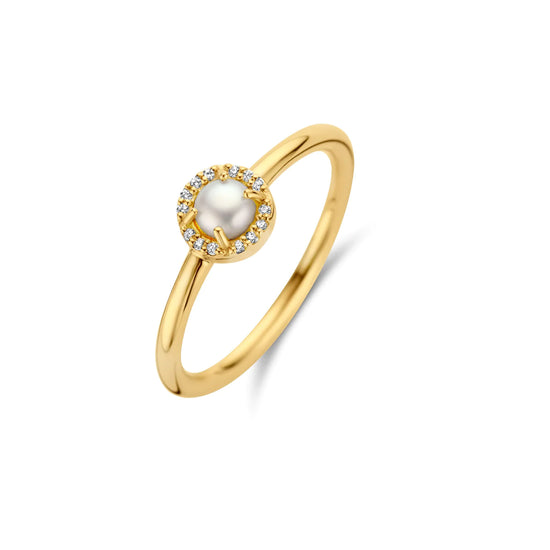 Fg. Euphoria ring  m. perle  cz. Spirit Icons