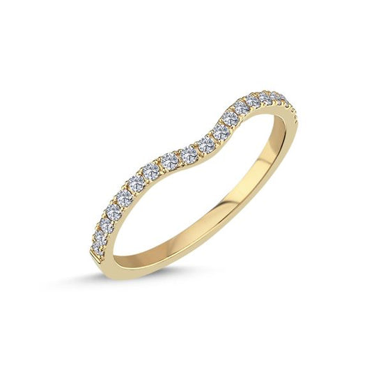 14K  vielsesring 0,15ct W-SI Rødguld ring Nuran