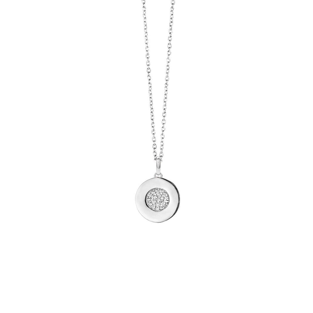 Spirit Icons - Gaia Halskæde med zirkonia sten, Sølv