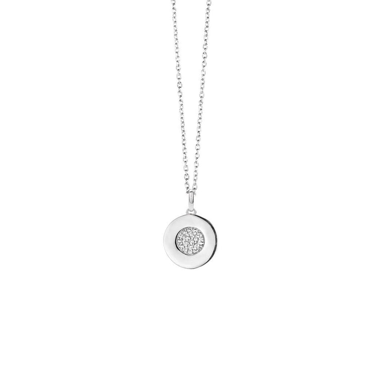 Spirit Icons - Gaia Halskæde med zirkonia sten, Sølv