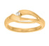 SIERSBØL - 8kt. guld ring med cz mat/blank - st. 55