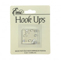 Earrings in position - Snugs Hooks Ups