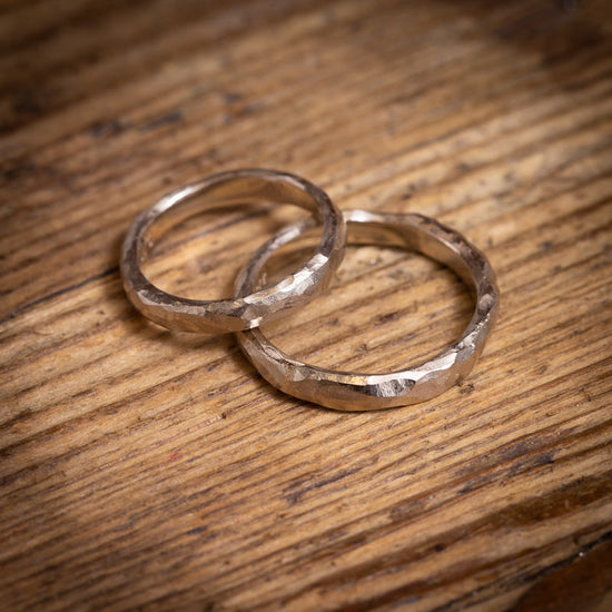 14K Curve ring medium hvidguld str. 60-70