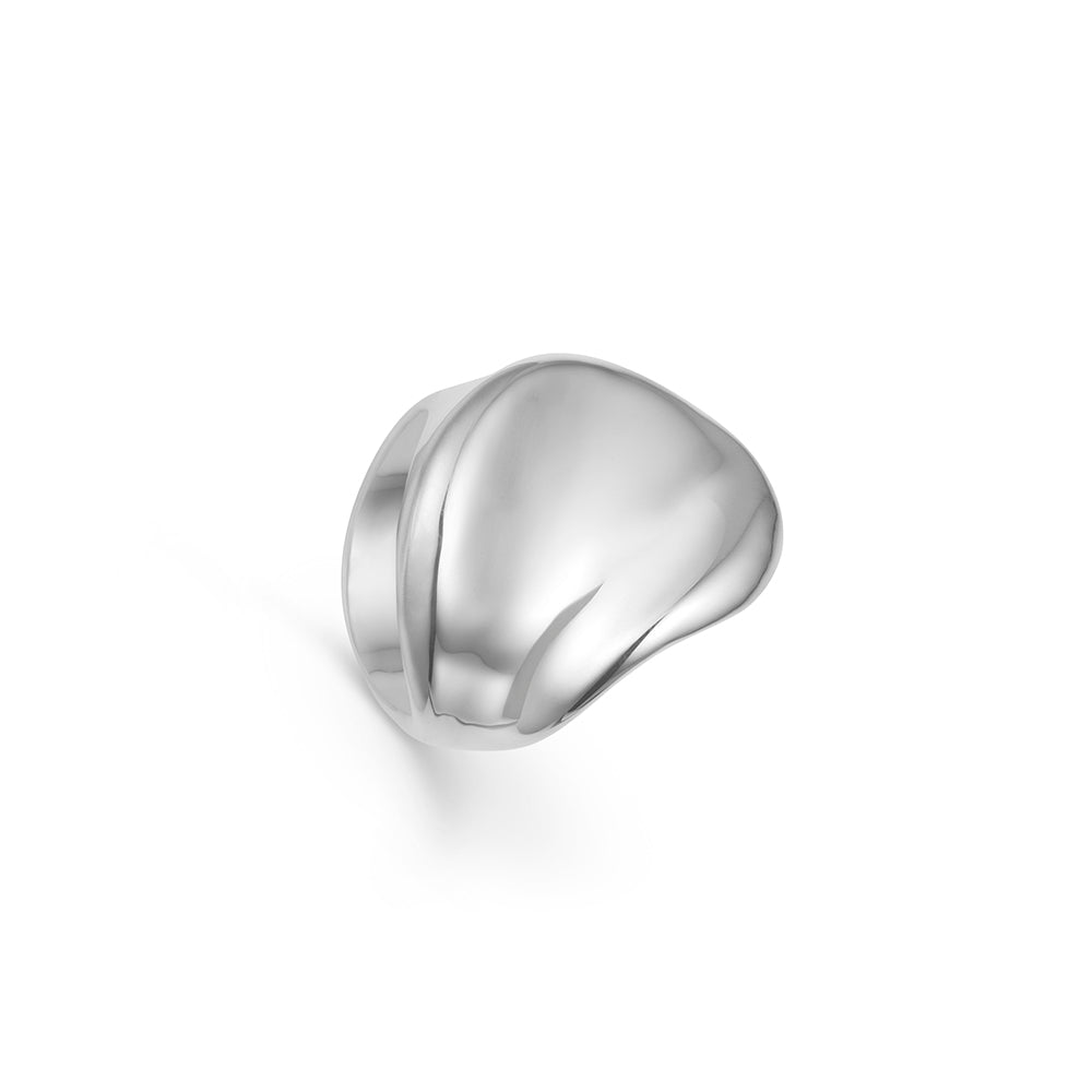 Randers Sølv - Blad Formet Sølv Ring st 54 