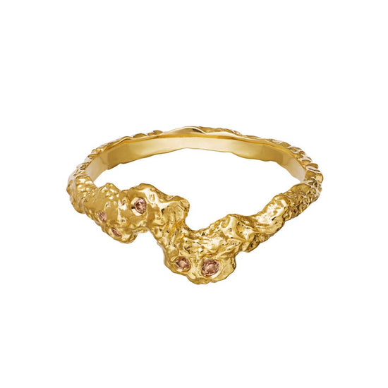 Maanesten - Frida Ring forgyldt st. 49 