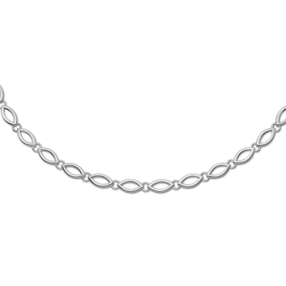 Randers Sølv - Armbånd Ovalformede led 19 cm sølv