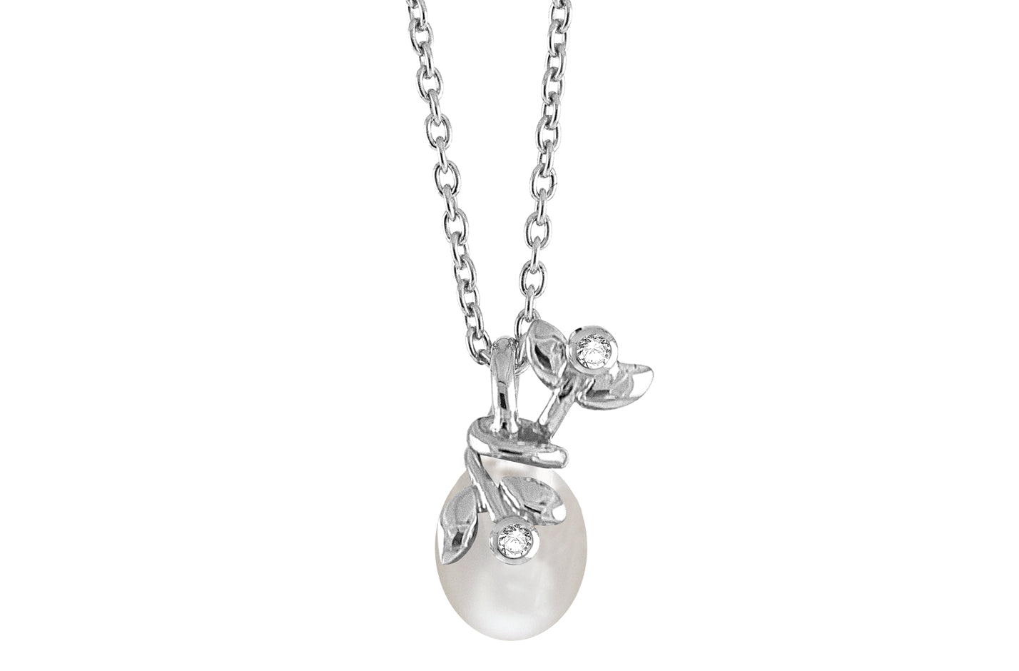 Rabinovich - Adorable Lace Sølv perlevedhæng med sølvkæde