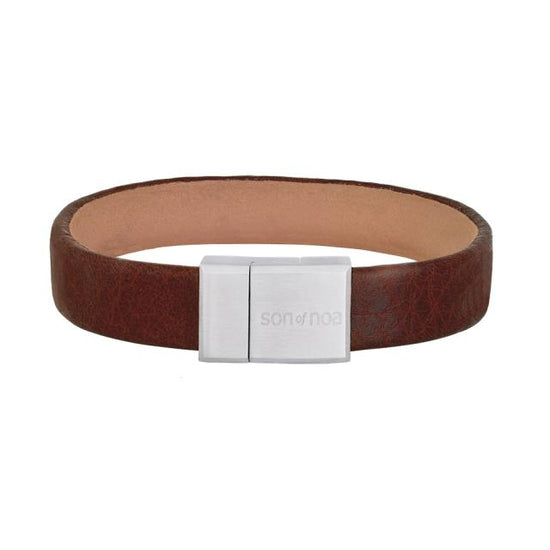 SON bracelet brown calf leather 19cm 12mm