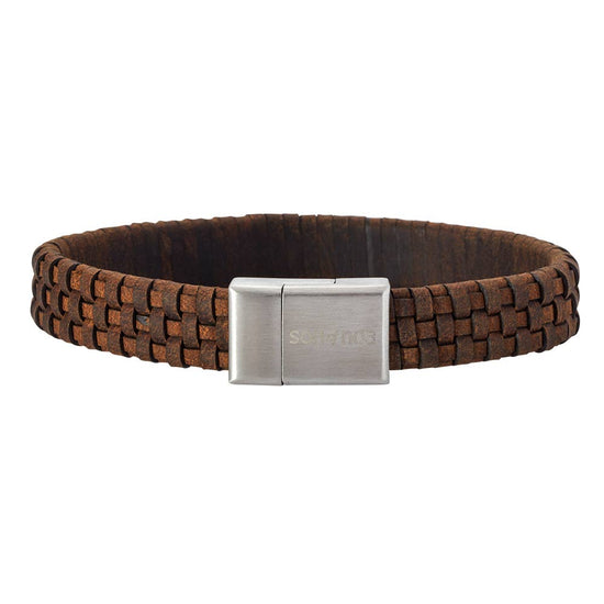 Armbånd Brun Kalvelæder 21 cm 12mm - SON of Noa