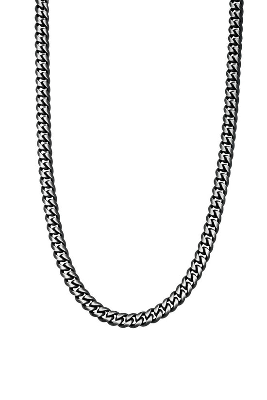 Harlow halskæde sort stål 52cm