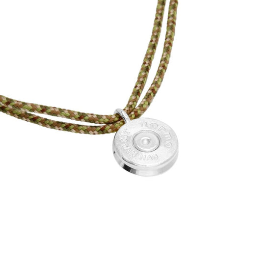 A Rise up Charlie 13mm sølv patron halssmykke