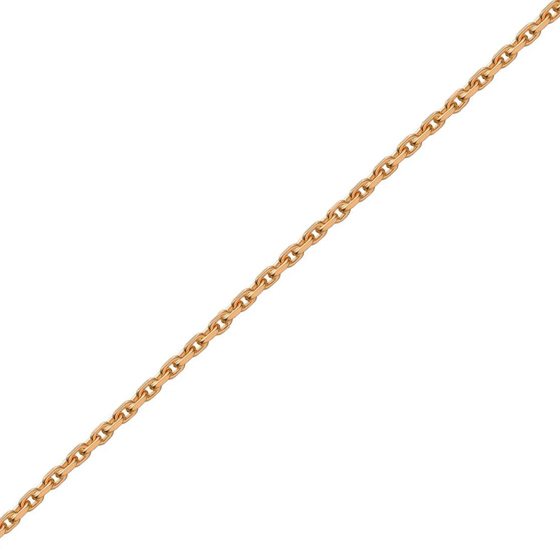 14K Anker Facet 45cm 1,00mm Guld Halskæde