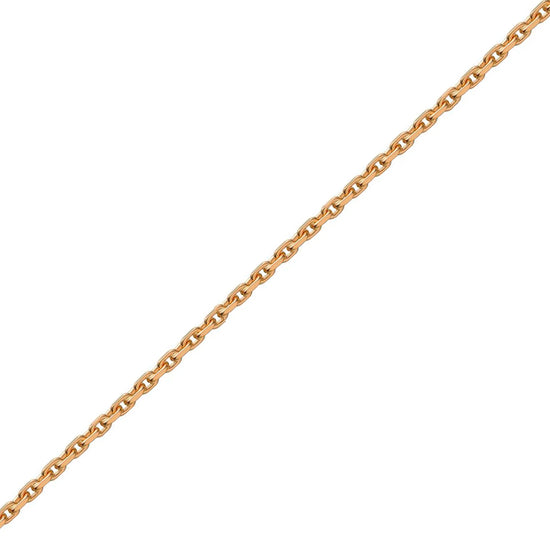 8k Anker Facet 38cm 0,50mm Guld Halskæde