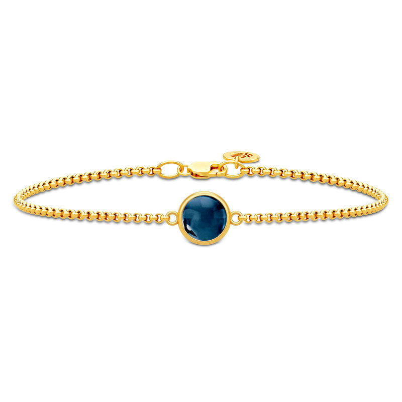 Julie Sandlau - Primini Armbånd - Gold/Safirblå