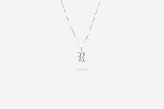 IX Studios - R Letter Charm Silver IX Studios