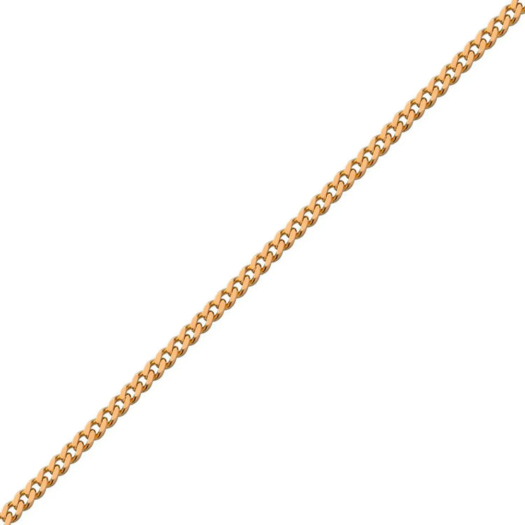 14K Panser Facet 45cm 0,35mm Guld Halskæde